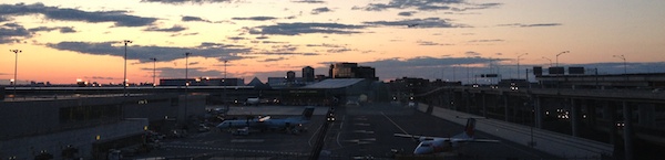 Pearson International Airport sunset