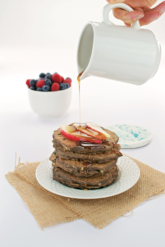 The Easy Vegan Cookbook Apple Zucchini Buckwheat Pancakes