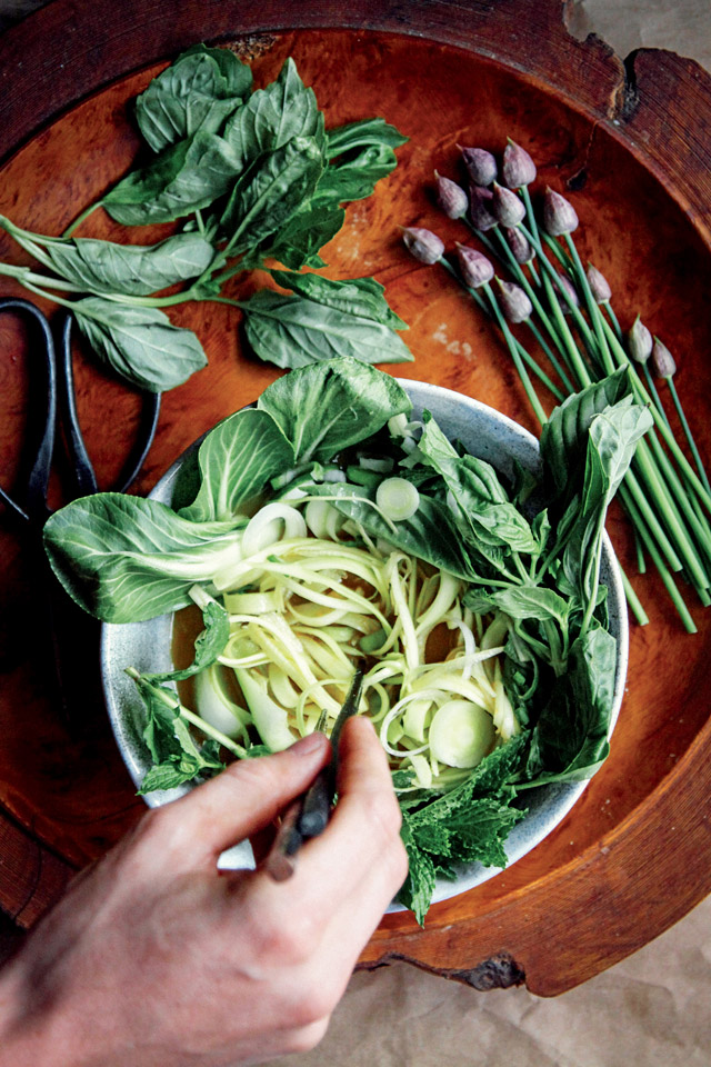 The Rawsome Vegan Cookbook's Pho Bowl by Emily von Euw