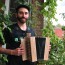 Stephane Groleau and his vegan accordion
