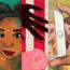 Image contains a series of five panels, all of which have a small portion of an illustration. On the right-hand side, the first panel contains a baby duck being held in two hands. The next panel contains the face of a woman with light brown skin, dark hair, and a piercing in her bottom lip. The next illustration contains a series of red and white vertical bars with a black hand above the snout of a pink pig. The next photo contains the face of two people. One person is visible on the screen of a smartphone, but the other one is being kept out of the photo. The last illustration is that of a small horse in a bird cage. The horse has a bright red feather on its head.